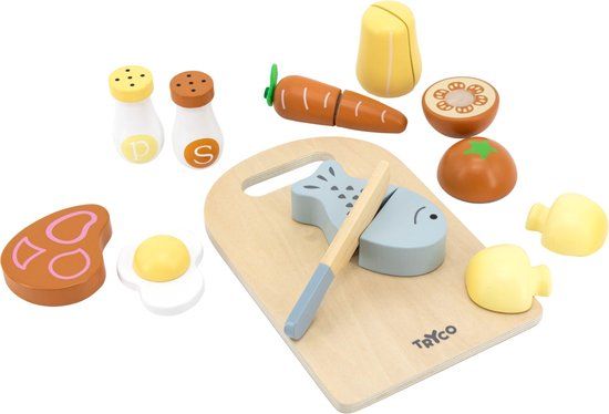 Tryco Houten Snijplank met Eten