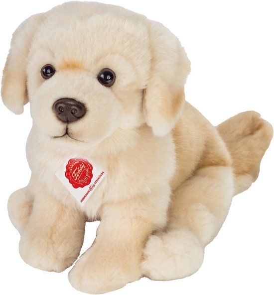 Hermann Teddy Knuffel Hond Golden Retriever Zittend 25 cm