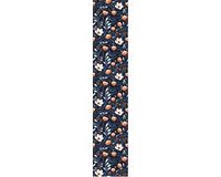 Ambiance Sticker Voorgelijmd vliesbehang - WITTE EN ORANJE BLOEMEN - 1 rol van 300x60cm