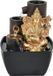 Merkloos / Sans marque Wan GmbH Decoratieve waterfontein van hars rock-effect met olifantenfiguur ganesh - ontspannende boeddhistische tuin - 18 cm