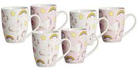 Ritzenhoff & Breker Koffiemokken set Unicorn, 6-delig, 350 ml, porselein