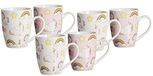 Ritzenhoff & Breker Koffiemokken set Unicorn, 6-delig, 350 ml, porselein