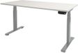 Schaffenburg Zit Sta Bureau - T-poot Elek 160x80 krijtwit -alu frame