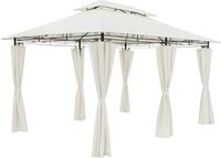 Casaria Paviljoen Topas 3x4m - UV-bescherming 50+ - Crème