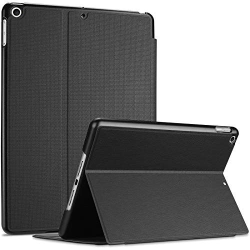 Procase iPad 10.2 Case 2019, Schokbestendig Lichtgewicht Slanke Beschermende Boek Case Folio Cover, voor 2019 iPad 7e Generatie - Zwart