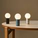 HAY Lampe de table LED TURN ON, noir, hauteur 20 cm, dimmable