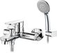 Ibenzoa® Robinet de bain moderne avec douchette et système de douche finition chromée