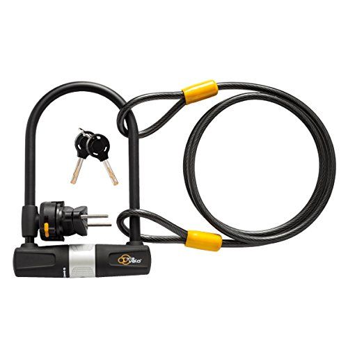 VIA VELO Fiets U-slot met Kabel -Via Velo Zware Fiets U-slot,14 mm