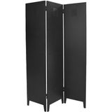 Urban Living Stadsleven Metalen Scherm 3 Panelen 120xH170cm Zwart