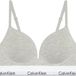 Calvin Klein Dames Push UP Plunge LV00QF8502 Plunge, Grijs (Grey Heather), 38B