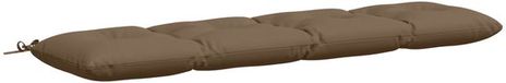 vidaXL - Coussin de banc - VIANEN - 100% Polyester - Taupe - 160 x 40 x 12 cm