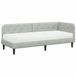 vidaXL Cadre de lit d'angle gris clair 80 x 200 cm velours