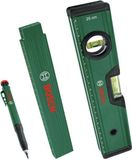 Bosch Markeerlint Waterpas (25 cm), Meetlint (2 meter), Markeerstift voor Diepe Gaten, Lasermaat