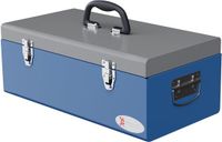 DURHAND Boîte à outils - Acier - 50x26x18,5cm - Bleu