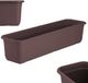 KADAX Wamat Balkonbak 60 cm Bruin Kunststof