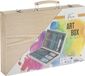 Nassau Fine Art Tekenkoffer 79pcs – Houten Schilderkoffer - Kleurpotloden - Hobbyverf - Penselen - Oliepastels - Tekenen voor kinderen en volwassenen