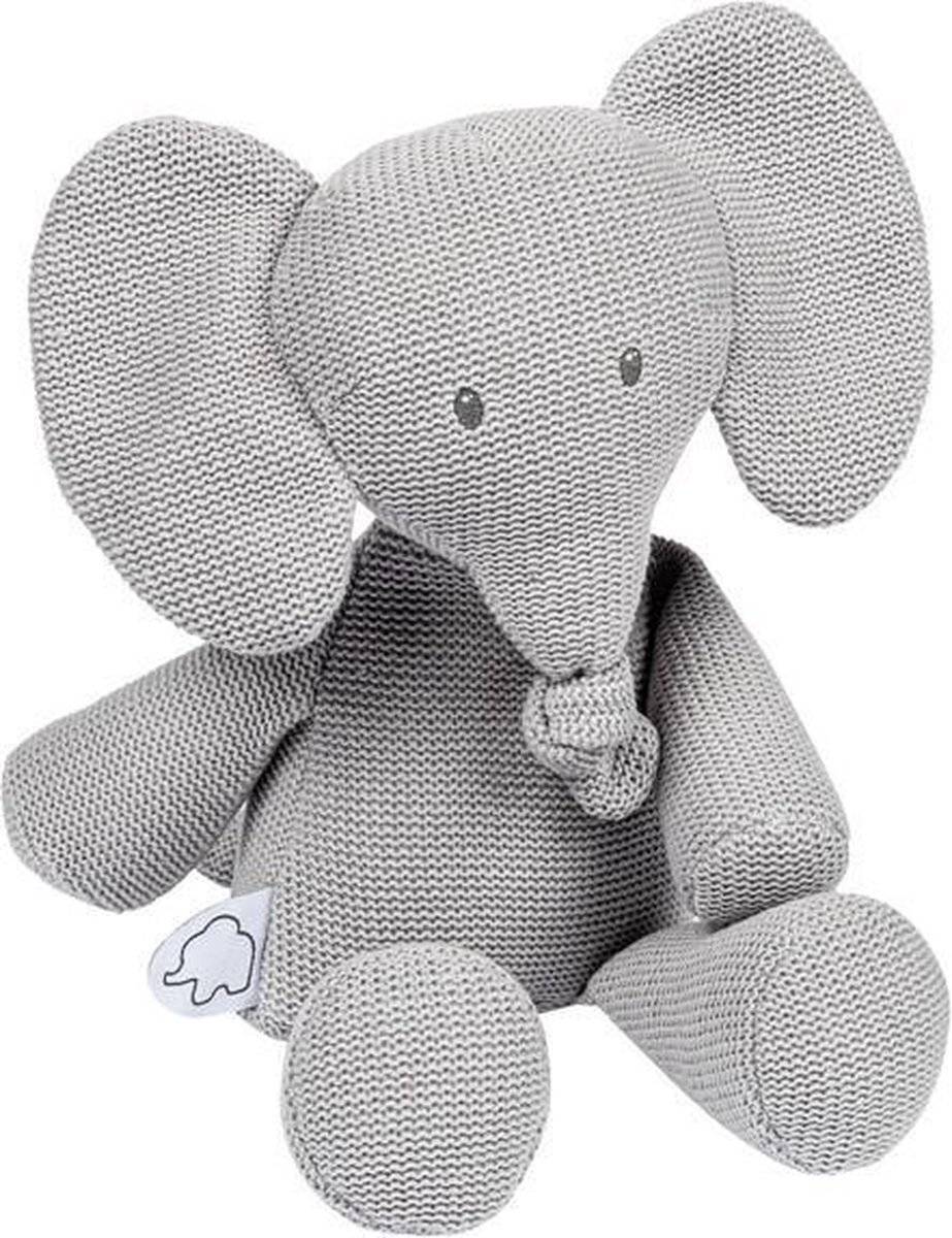 Nattou Olifant Tembo - Knuffel - 32 cm - Grijs