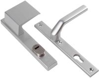 Ami Veiligheids schildgarnituur SKG duwer/kruk - deurdikte 55/60 mm - linkswijzend - KT 55 - 251 x 37 mm - F1
