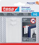 Tesa Klevende spijker behang en pleisterwerk 2kg wit 8 stuks