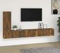 Maison Exclusive - Set van 3 tv-meubels, rook eikenfineer, composiethout