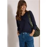 cecil Effen shirt met 3/4-mouwen en V-hals
