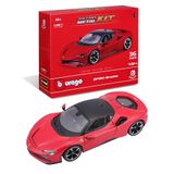 BBURAGO - Ferrari R&P SF90 Stradale modelbouwset - Realistische automodel op schaal 1:24, officiële Ferrari-licentie, aanbevolen vanaf 14 jaar