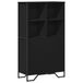 VidaXL Hoge kast, zwart, 79,5 x 35,5 x 137,5 cm, houtvezel