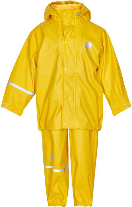 CeLavi Regenpak Kinderen - Geel - Maat 110 (110-116cm) - Unisex