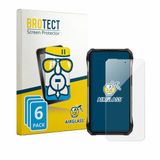 BROTECT Screenprotector 6 Stuks voor Unihertz 8849 Tank 5 Beschermglas transparant