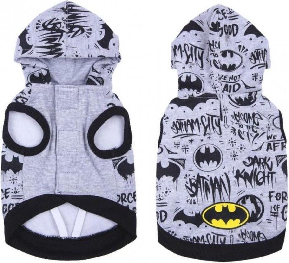 Cerdá Cerda Life Little Moments Batman - vest voor honden - officieel gelicentieerd product Dc Comics - grijs - katoen - S