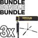Hercules Stands HCSLDS-460BP Travlite Set stand flûte traversière + pupitre + housse