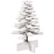 VidaXL Kerstboom 60 cm Massief Grenenhout Wit