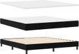 vidaXL Lit à ressorts avec tête de lit Noir 200 x 180 cm Velours