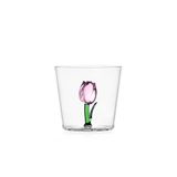 Ichendorf Milano Tumbler Tulipano Rosa, botanische collectie, 30 cl, borosilicaatglas, handgemaakt