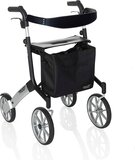TrustCare Let's Go Out Rollator - Opvouwbaar - Lichtgewicht - Zilver/Zwart