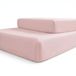 Babyline - Set van 2 hoeslakens, 100% katoen, verstelbaar met rubber (roze, wieg 60x120)