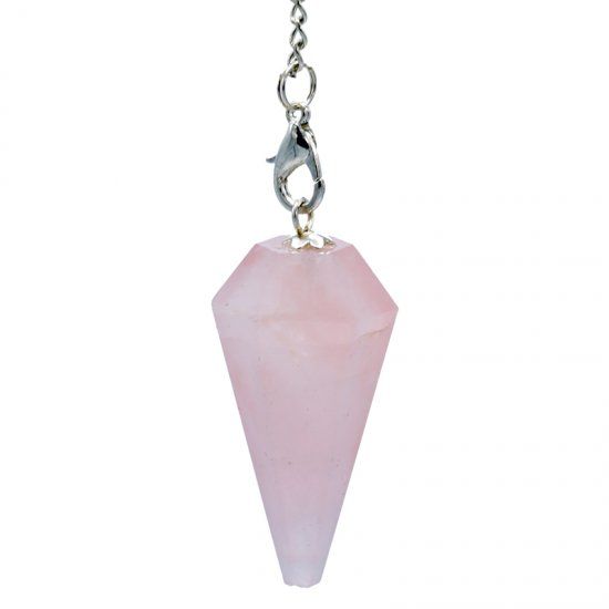 Yogi & Yogini Pendel rozenkwarts & chakraketting - 3-4 cm - 16 g