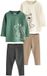 Next - Jongens - Set van 2 tops met grafische print en leggings - Groen