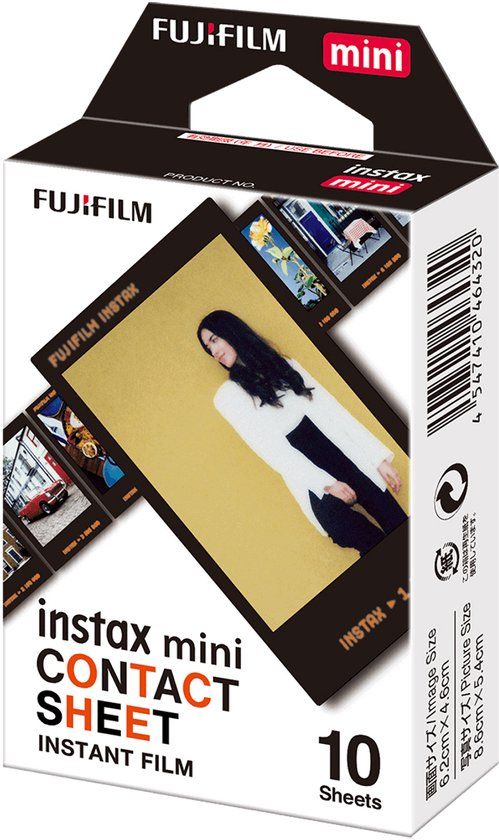 FUJIFILM instax Instant Camera Film - Zwart - 10 stuks