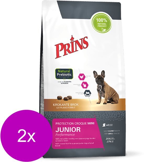 Prins Protection Croque Mini Junior Performance - Hondenvoer - 2 x 2 kg