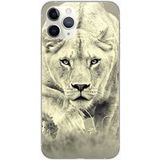 1001 coques Lioness Siliconen hoesje compatibel met Apple iPhone 11 Pro