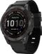 By Qubix Qubix Leren bandje - Zwart - 22mm Quickfit - Geschikt voor Garmin Fenix 7 / 6 / 5