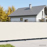 VidaXL Balkon privacy scherm 200 x 200 cm stof met pu-coating wit