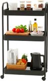 Relaxdays Rolwagen - 43x78x30 cm - Zwart