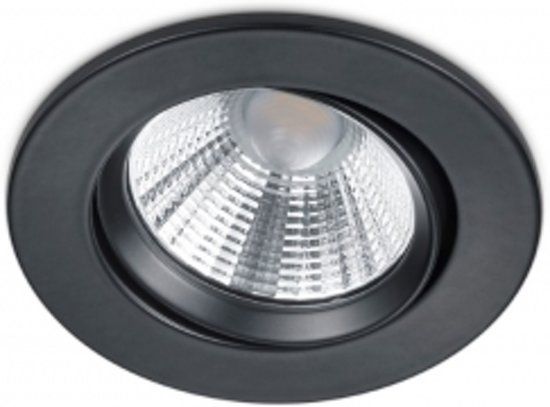 Trio International Badkamer inbouwspot Pamir incl. LED 5.5w 3000K 345lm Zwart Mat