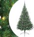 vidaXL - Kunststof - Voorverlichte - Kerstboom - met - 300 - LED - Groen - 210 - cm - PVC
