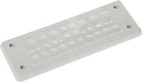 Trelleborg MH-24 F 30-3 LIGHT GREY UL94 V-0 IP65 TPE Screw Doorvoerplaat