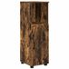 vidaXL Meuble de salle de bain Chêne fumé 30 x 35 x 95 cm Bois traité, Métal