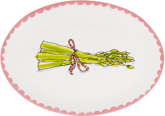 Blond Amsterdam Everyday: ovale schaal 27 cm Asparagus