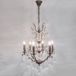 Holländer Kroonluchter Cristallo 6-lamps in antiekgoud-bruin